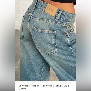 Motel rocks low rise parallel jeans